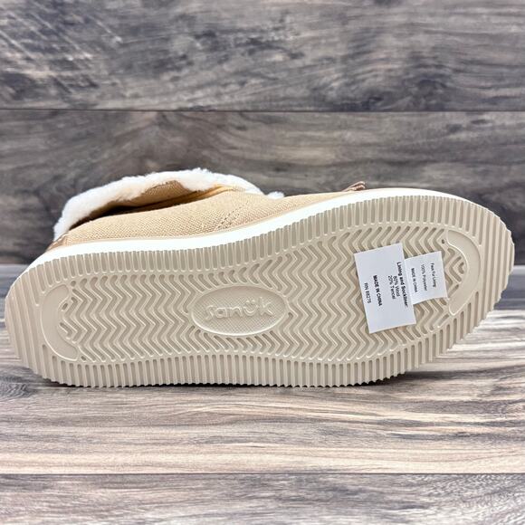 NIB Sanuk Cozy Vibe Mid SL Boots Booties 7M Tannin - Picture 10 of 12